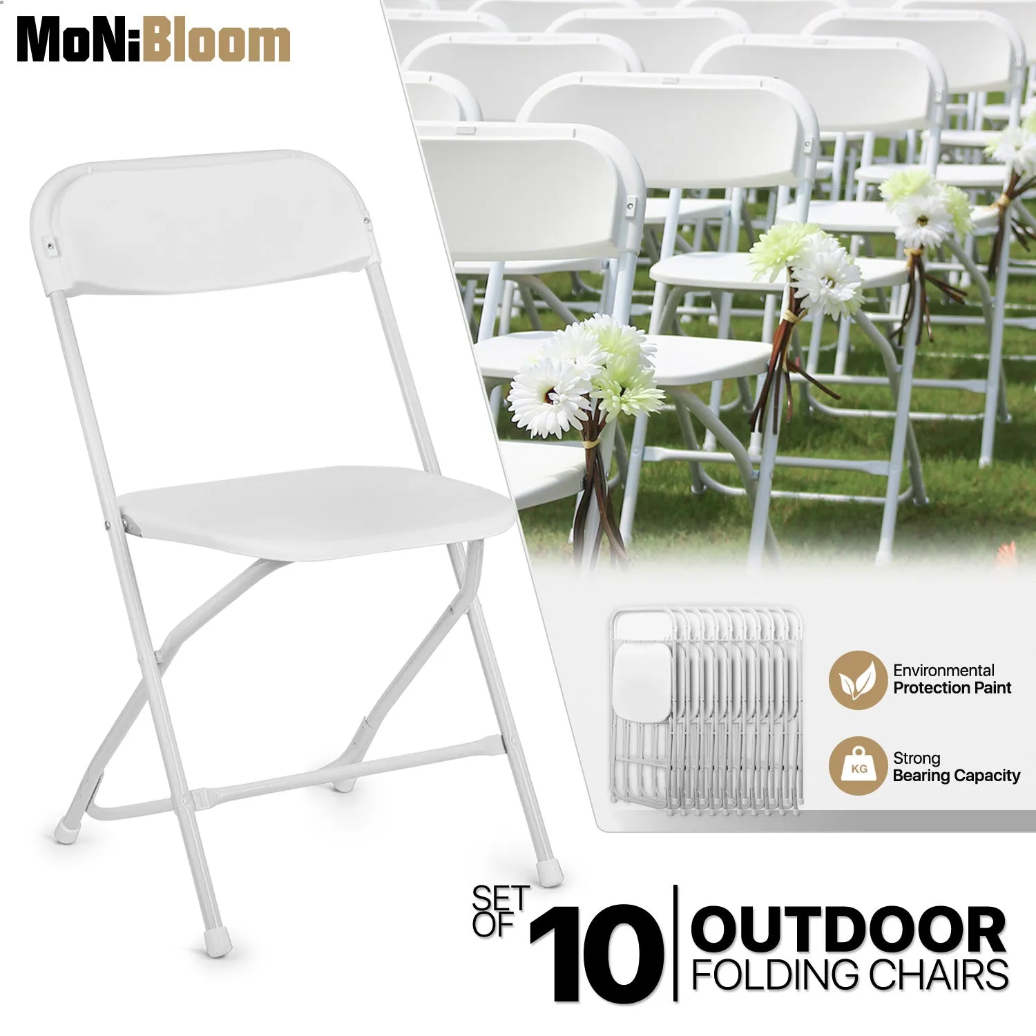 10 Pcs Foldable Chair