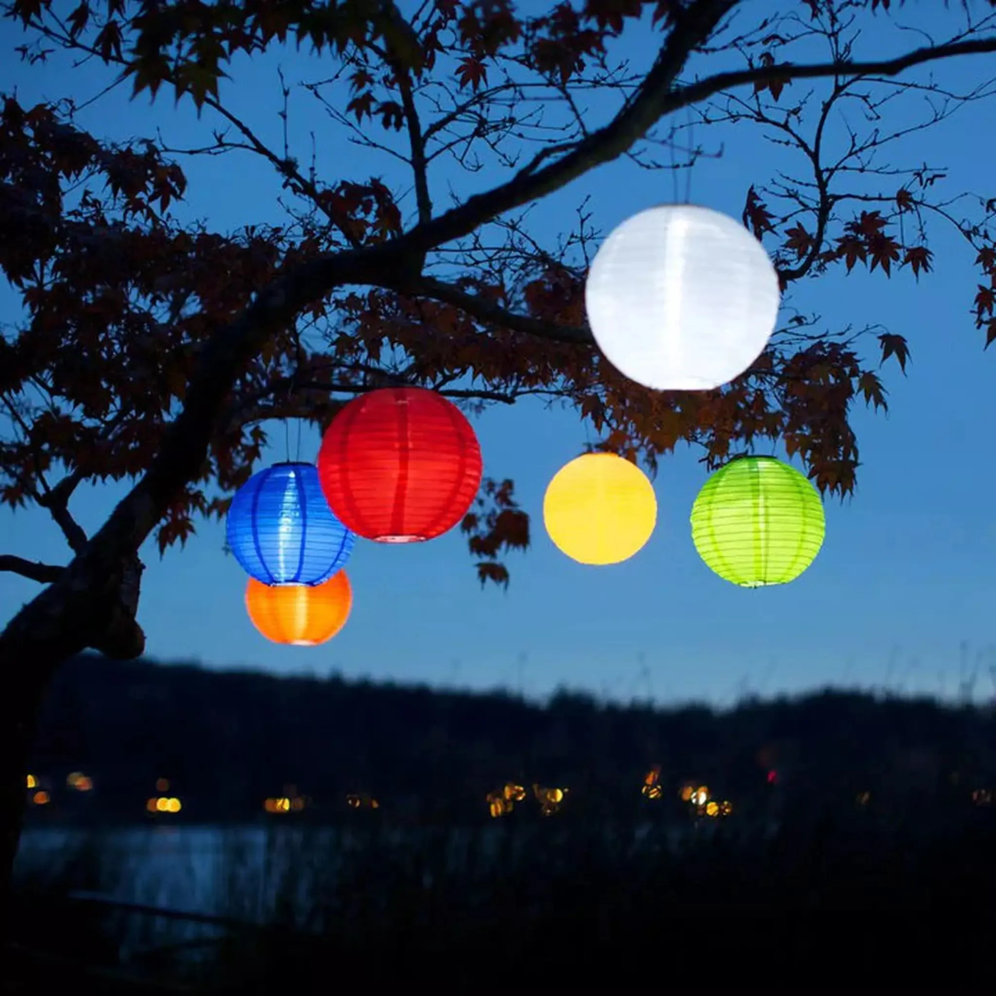 10" Round Solar Lantern