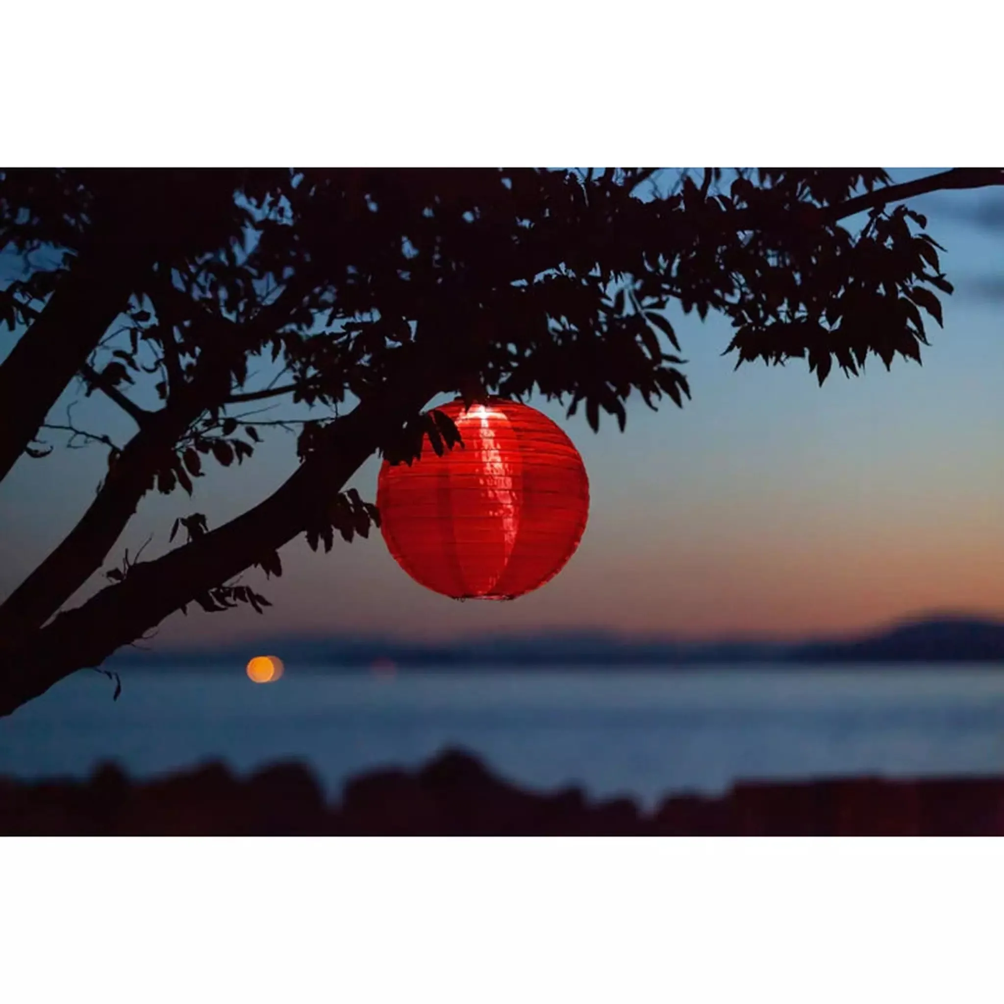 12" Festival Round Solar Lantern
