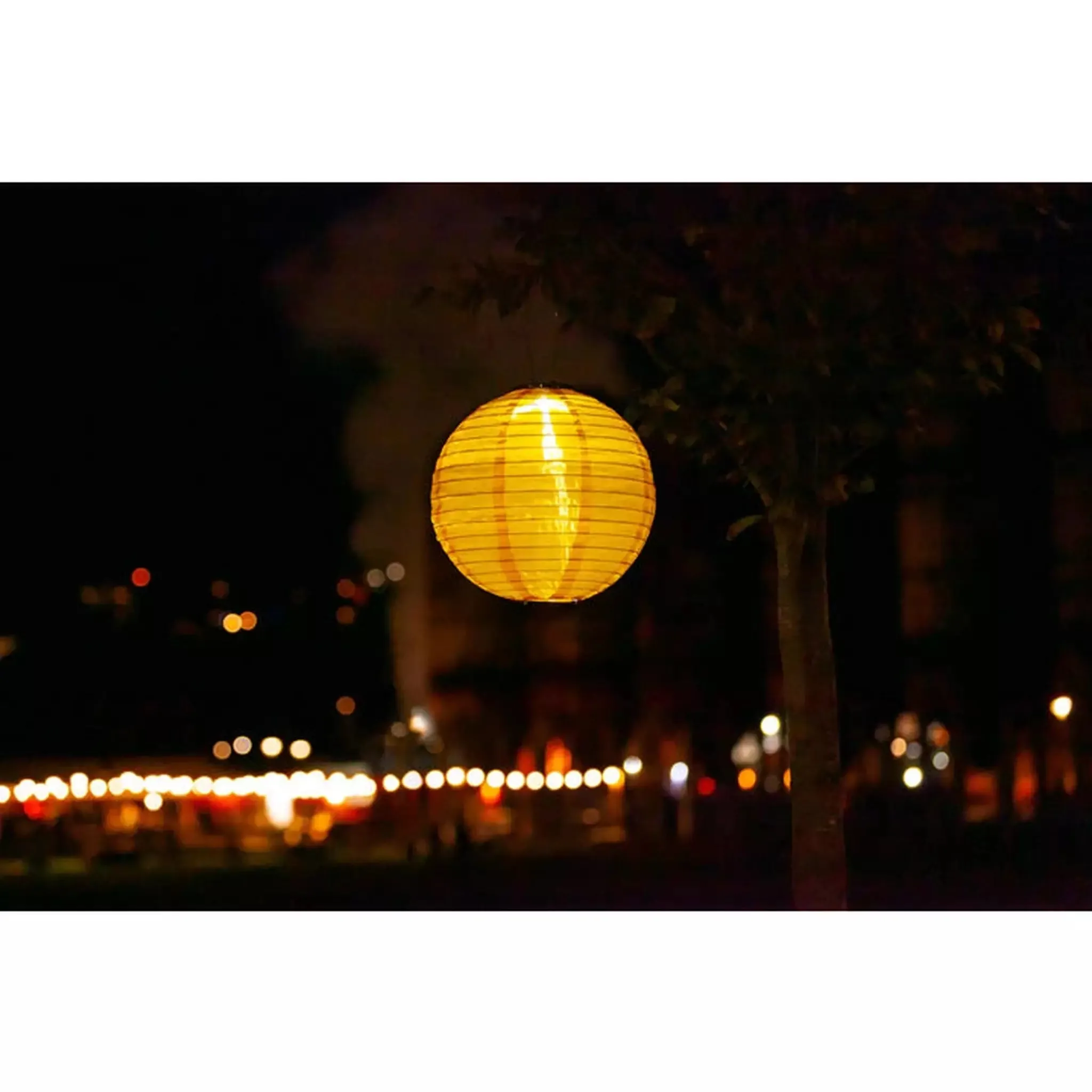 12" Festival Round Solar Lantern