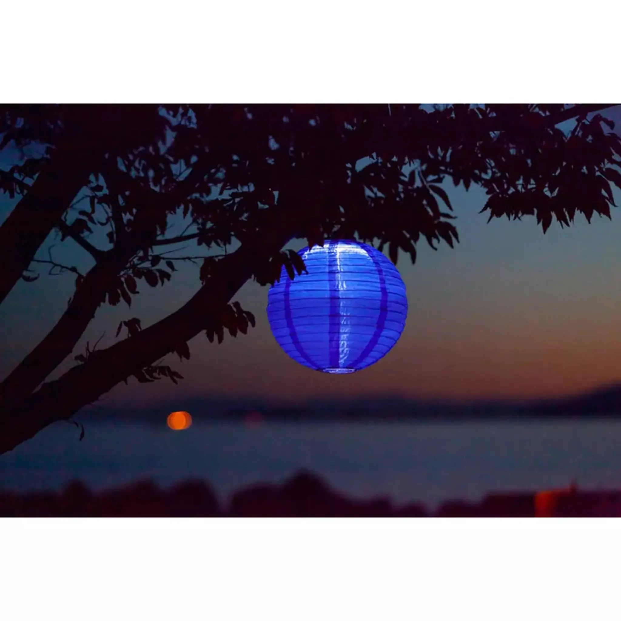 12" Festival Round Solar Lantern