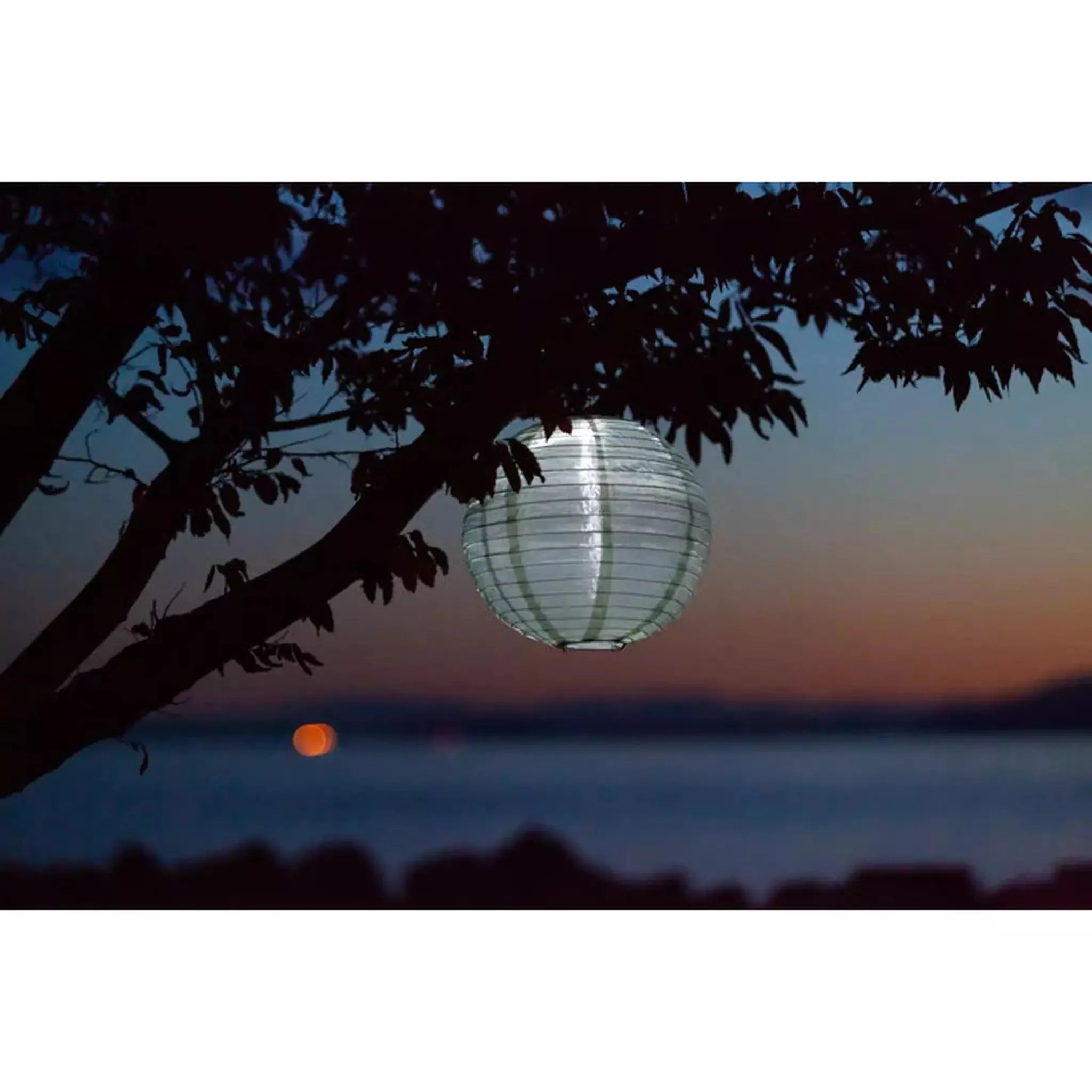 12" Festival Round Solar Lantern