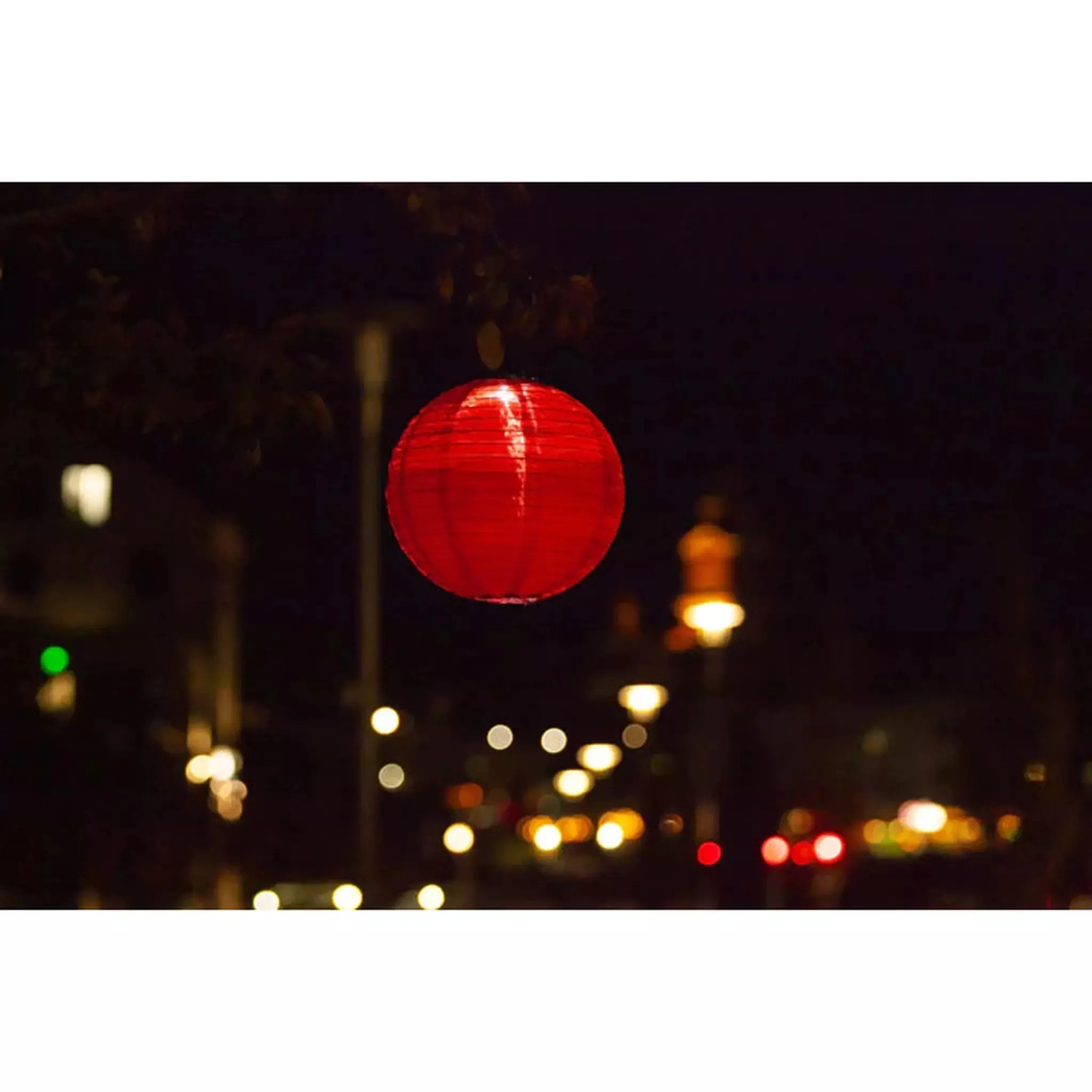 12" Festival Round Solar Lantern