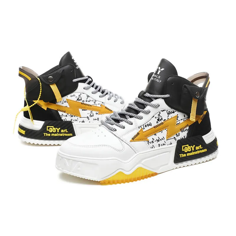 33Y Art the mainstream high top sneakers