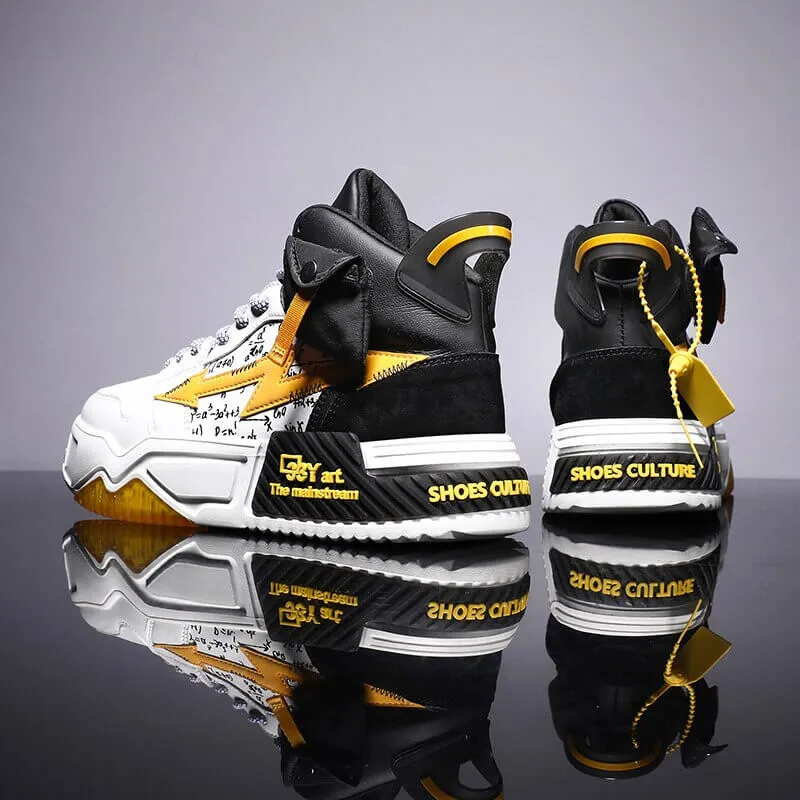 33Y Art the mainstream high top sneakers