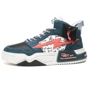33Y Art the mainstream high top sneakers