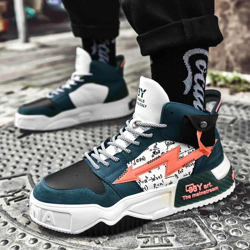 33Y Art the mainstream high top sneakers