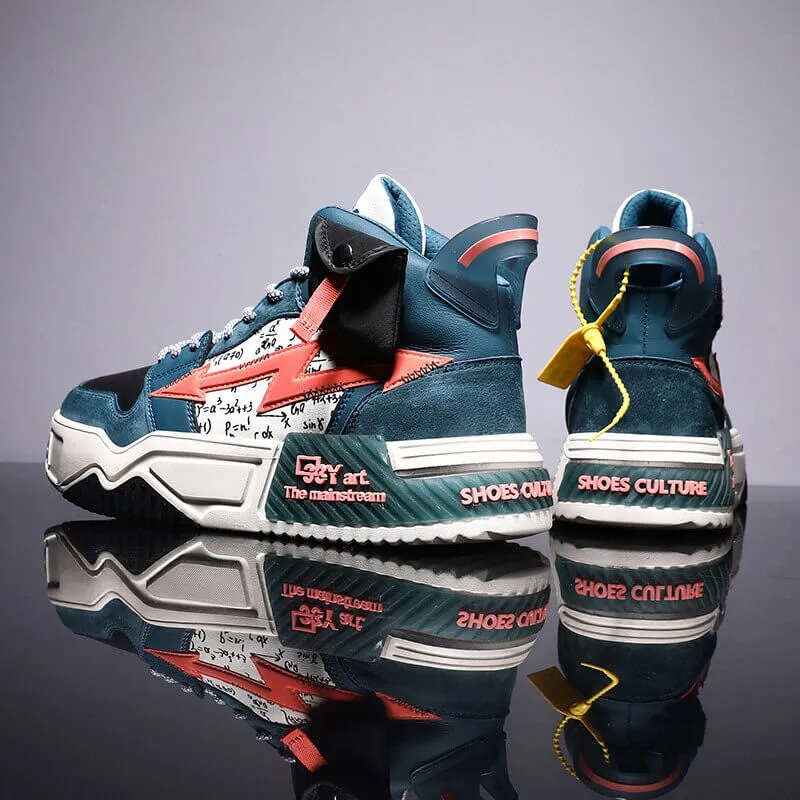 33Y Art the mainstream high top sneakers