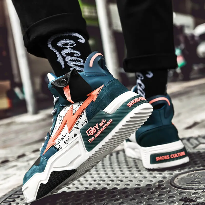 33Y Art the mainstream high top sneakers