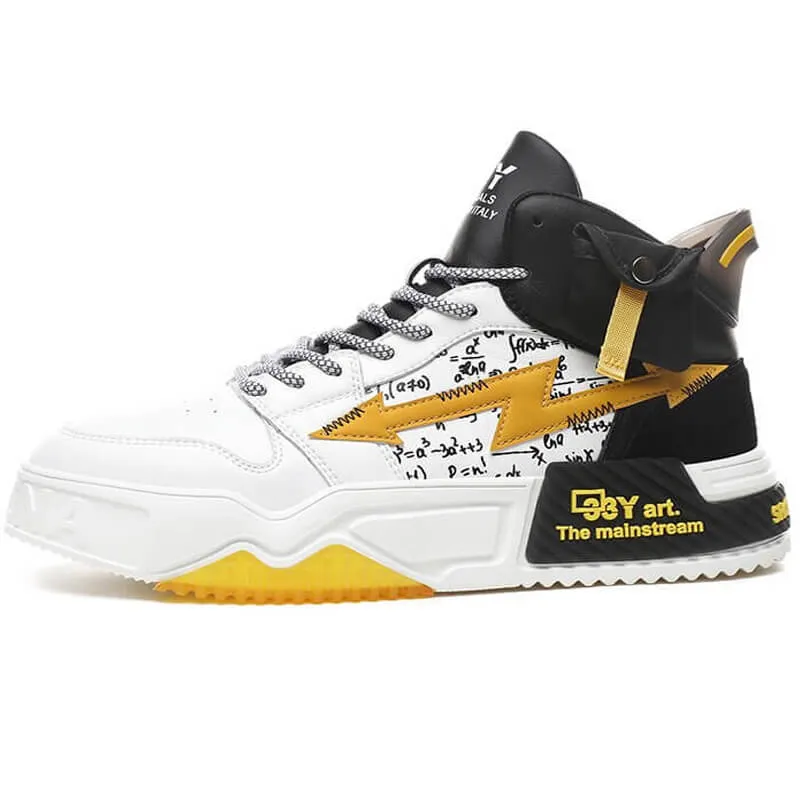 33Y Art the mainstream high top sneakers