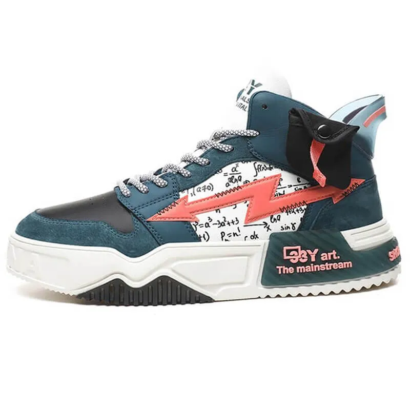 33Y Art the mainstream high top sneakers