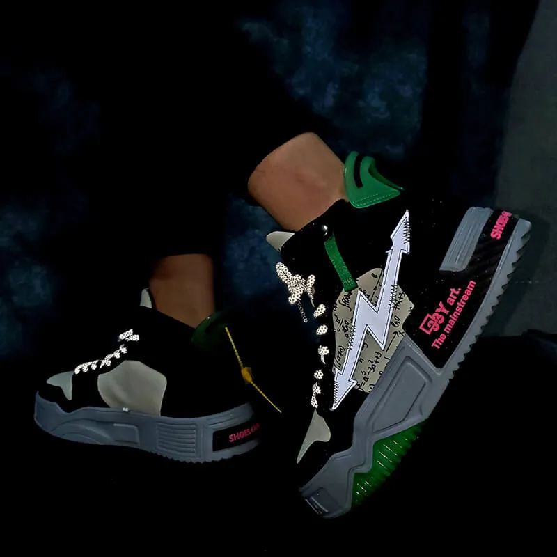 33Y Art the mainstream high top sneakers