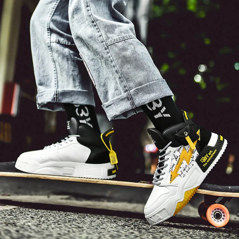 33Y Art the mainstream high top sneakers