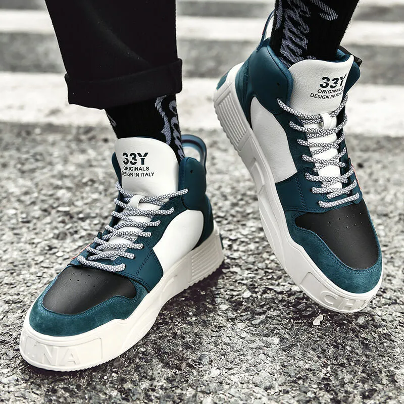33Y Art the mainstream high top sneakers