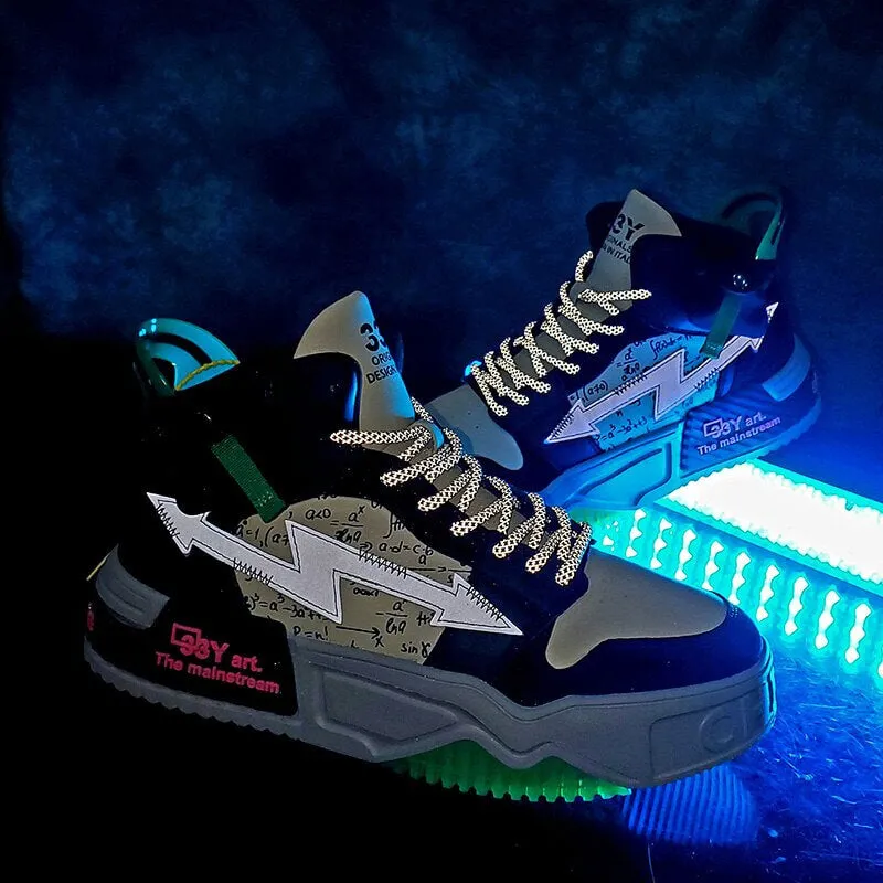 33Y Art the mainstream high top sneakers