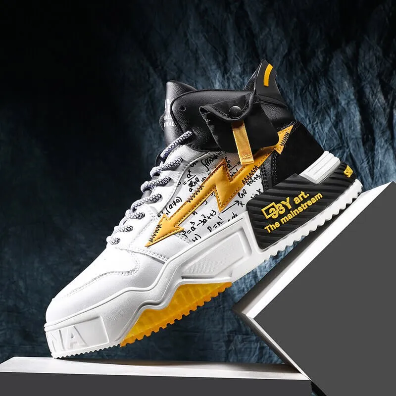 33Y Art the mainstream high top sneakers