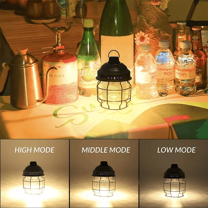 360° LED Rechargeable Railroad Lanterns For Camping
