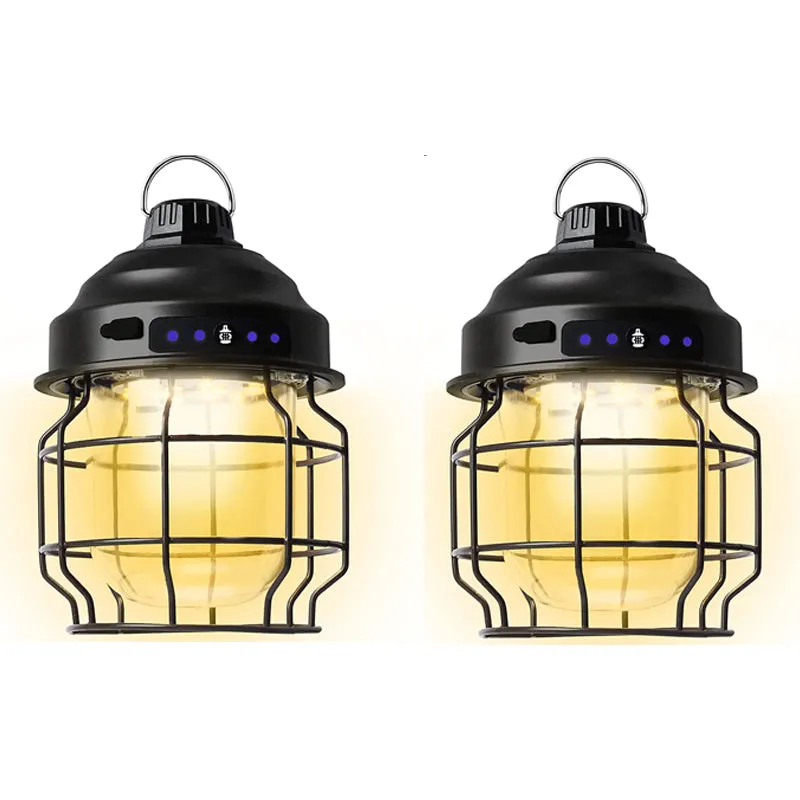 360° LED Rechargeable Railroad Lanterns For Camping