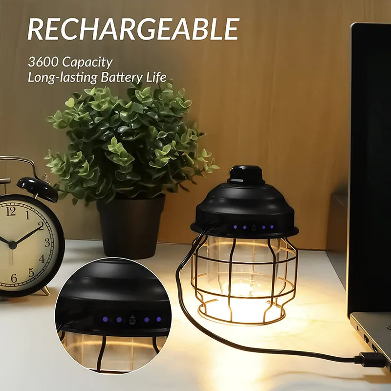 360° LED Rechargeable Railroad Lanterns For Camping
