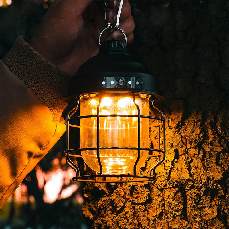 360° LED Rechargeable Railroad Lanterns For Camping