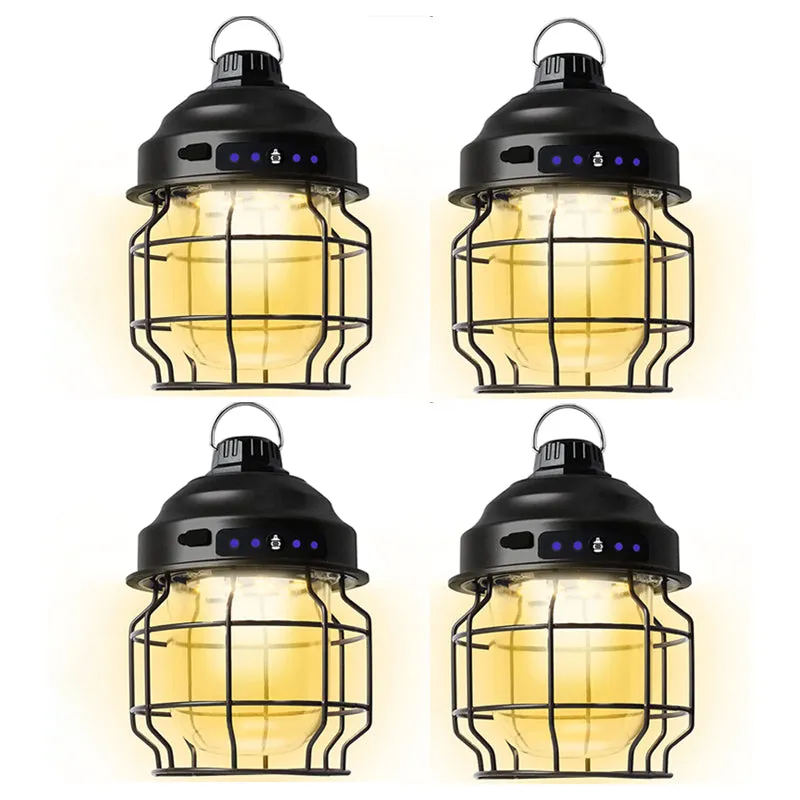 360° LED Rechargeable Railroad Lanterns For Camping