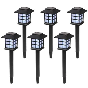6pcs White LED Solar Lantern