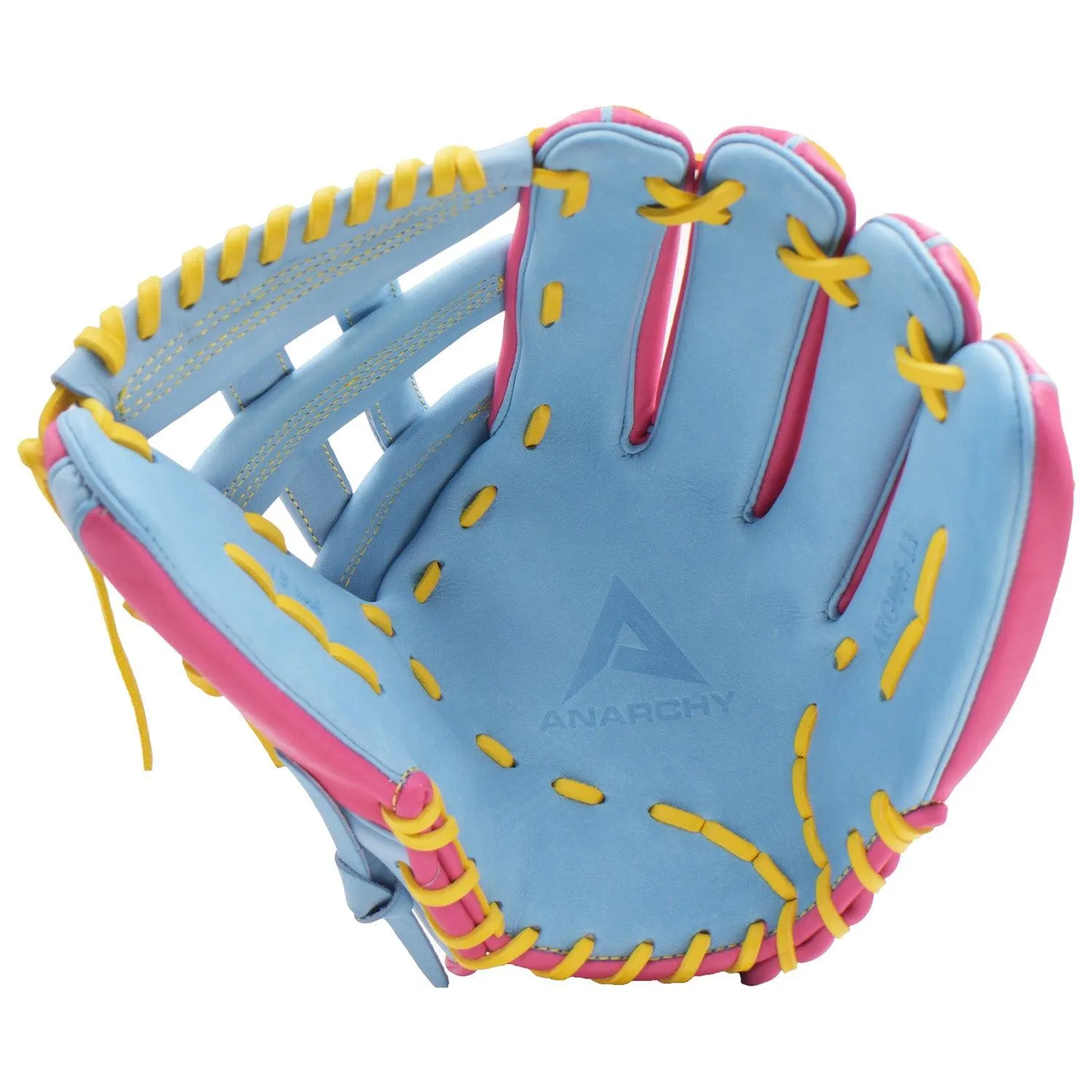 Anarchy Kip Leather Premium Softball Fielding Glove - AFG005 (Carolina/Pink)