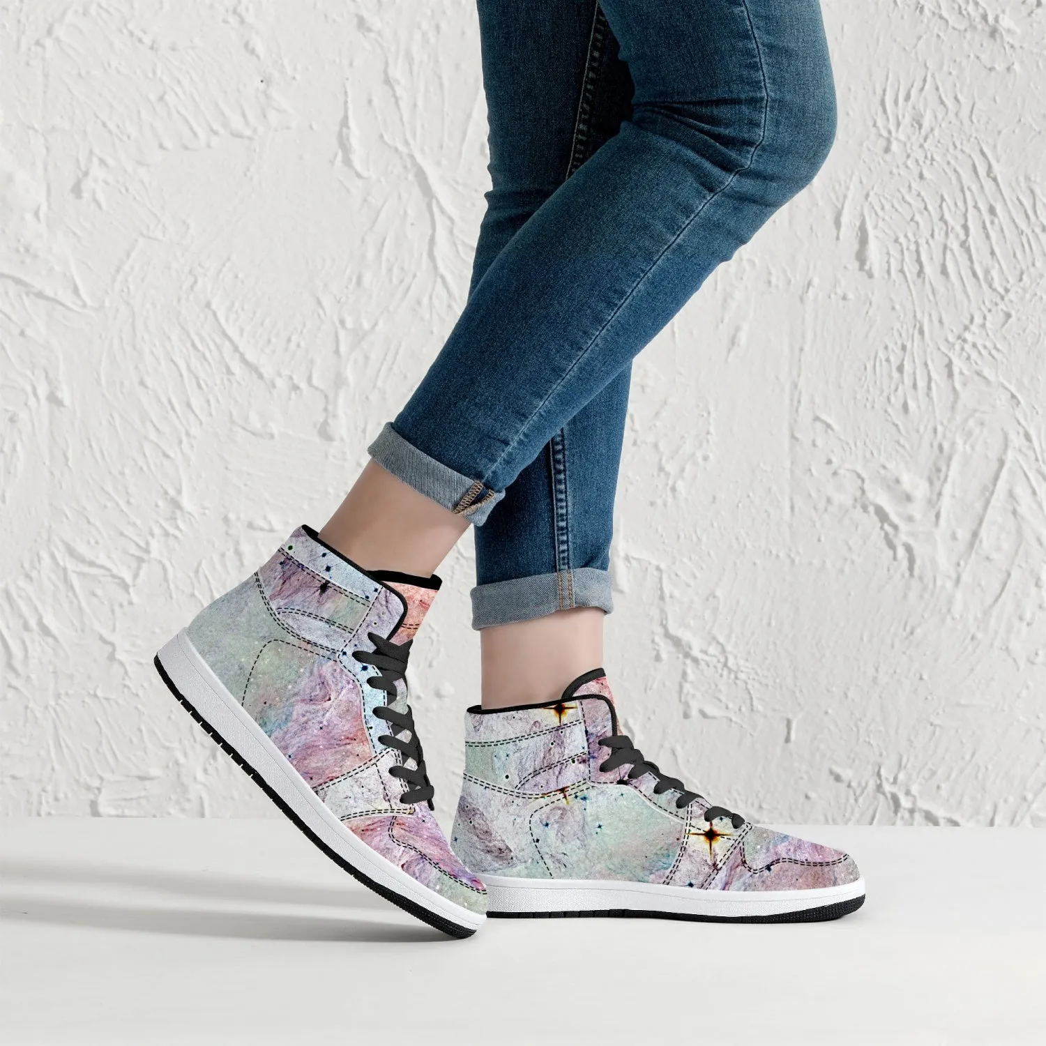 Aphrodite Psychedelic Split-Style High-Top Sneakers