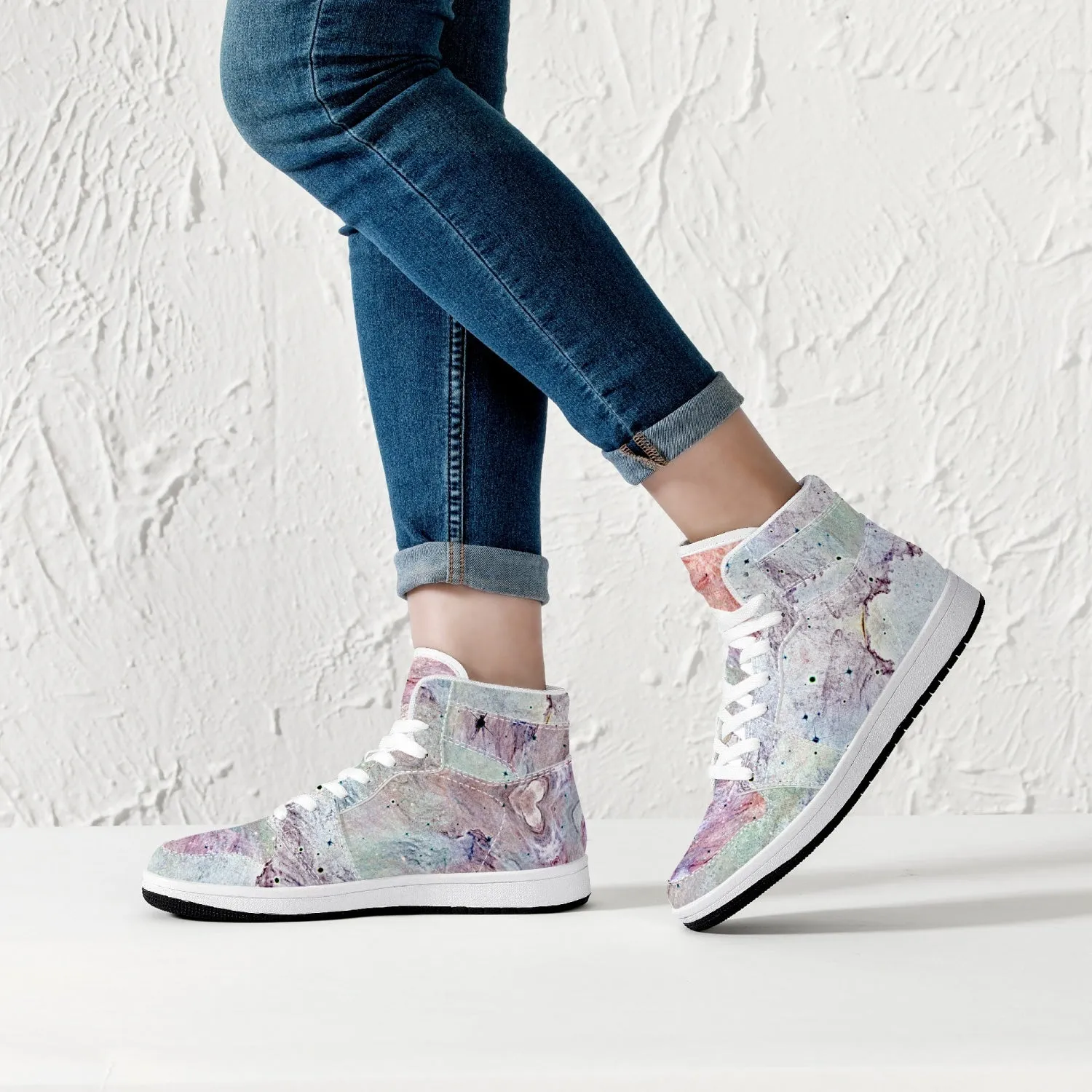 Aphrodite Psychedelic Split-Style High-Top Sneakers
