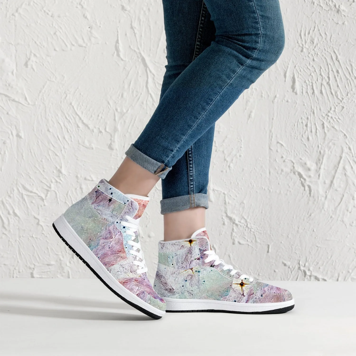 Aphrodite Psychedelic Split-Style High-Top Sneakers