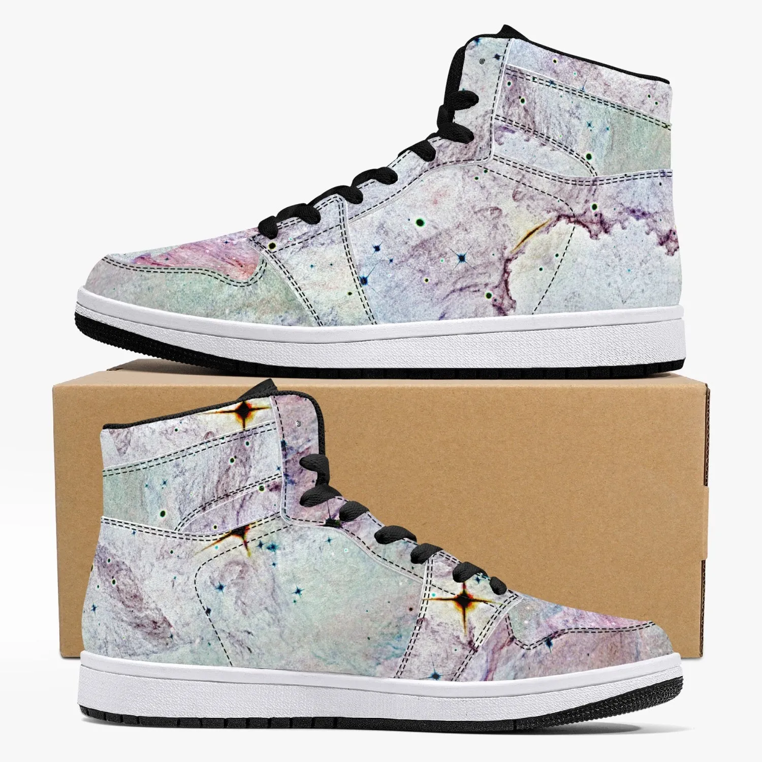 Aphrodite Psychedelic Split-Style High-Top Sneakers
