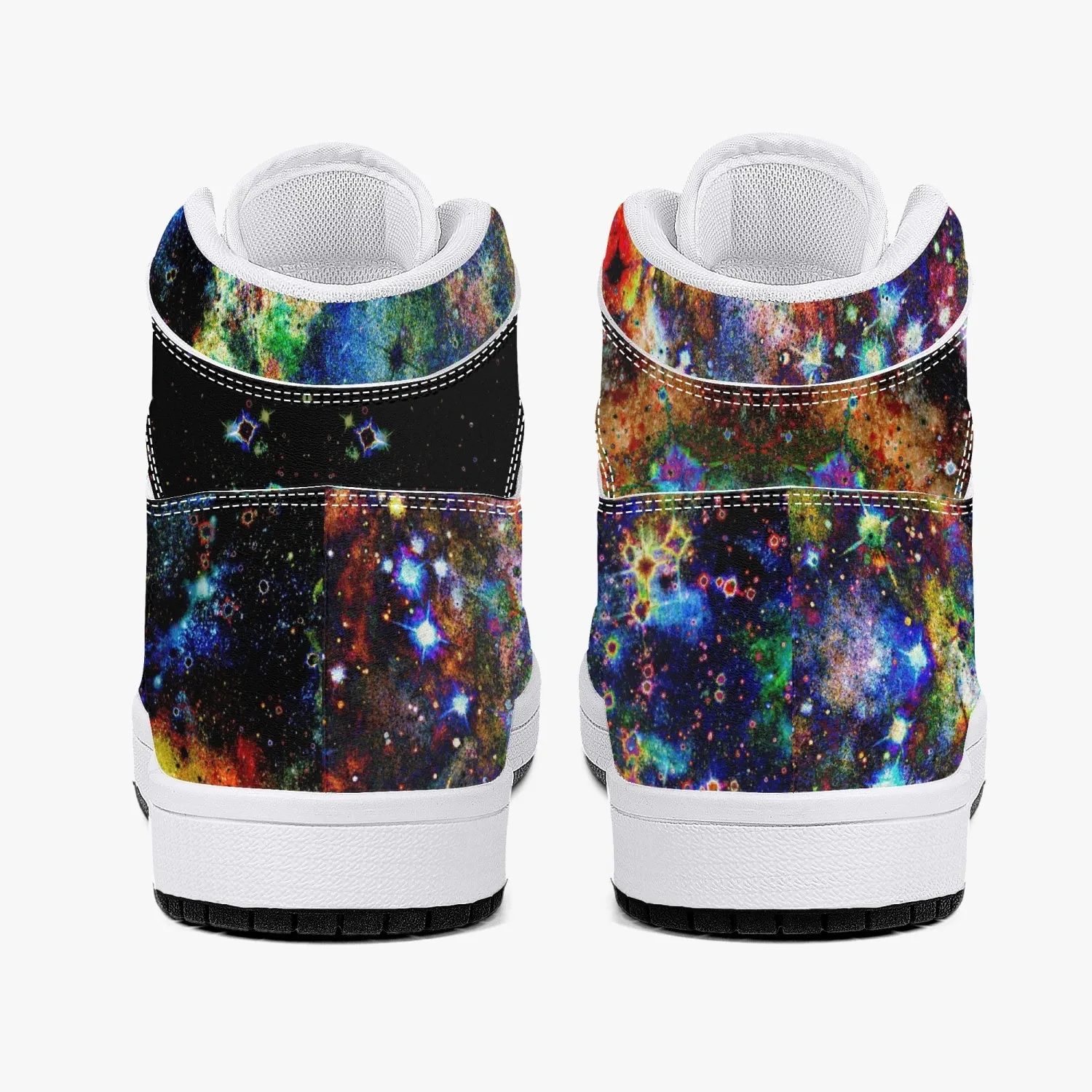 Apoc Psychedelic Split-Style High-Top Sneakers
