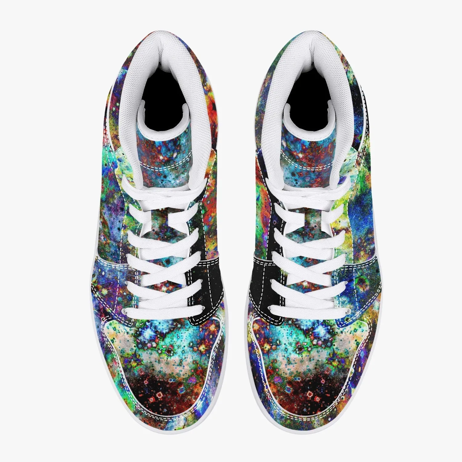 Apoc Psychedelic Split-Style High-Top Sneakers