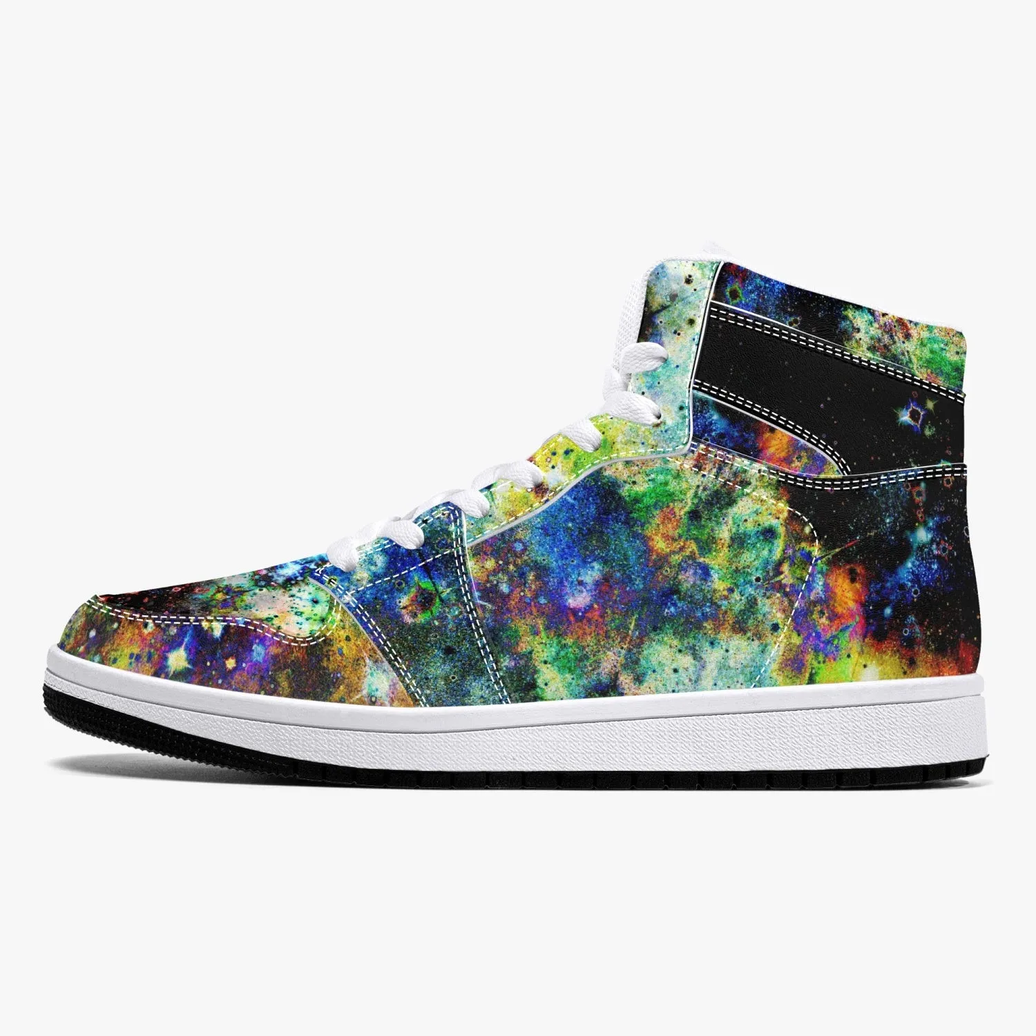 Apoc Psychedelic Split-Style High-Top Sneakers