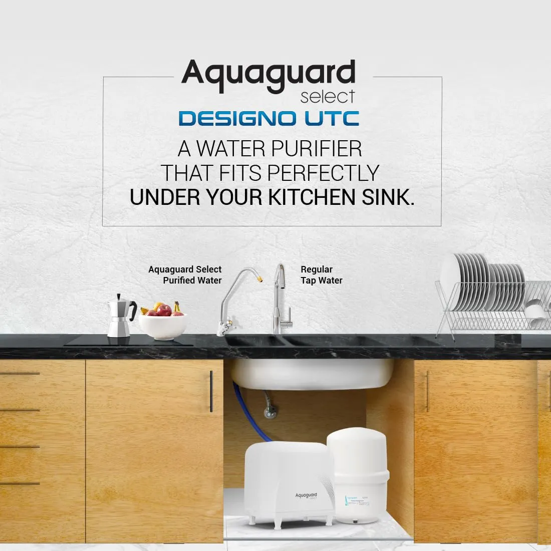 Aquaguard SELECT DESIGNO UTC WS RO UV Taste Adjuster Copper Water Purifier GWPDDSGNO03B00