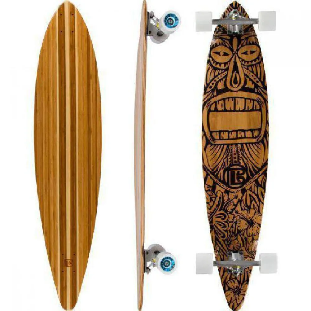 Bamboo Pintail Tiki Man 44" Longboard
