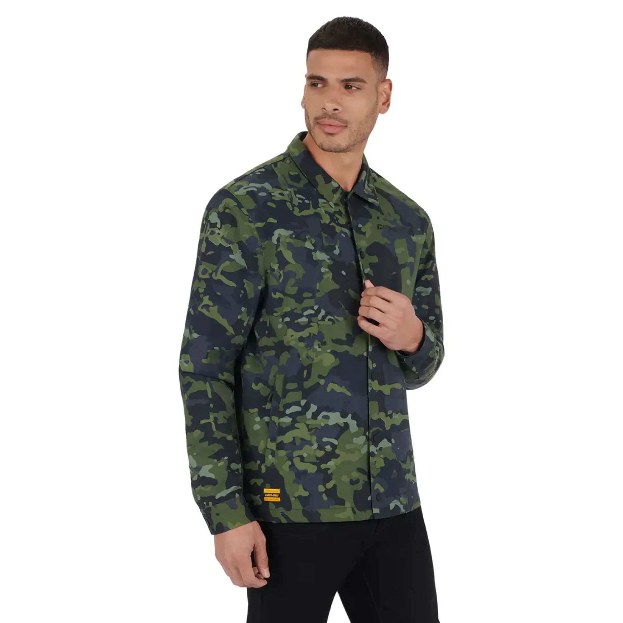 BRP  Can-Am Mens Coaches Jacket Wind Resistant Water Repellant Nylon Camo