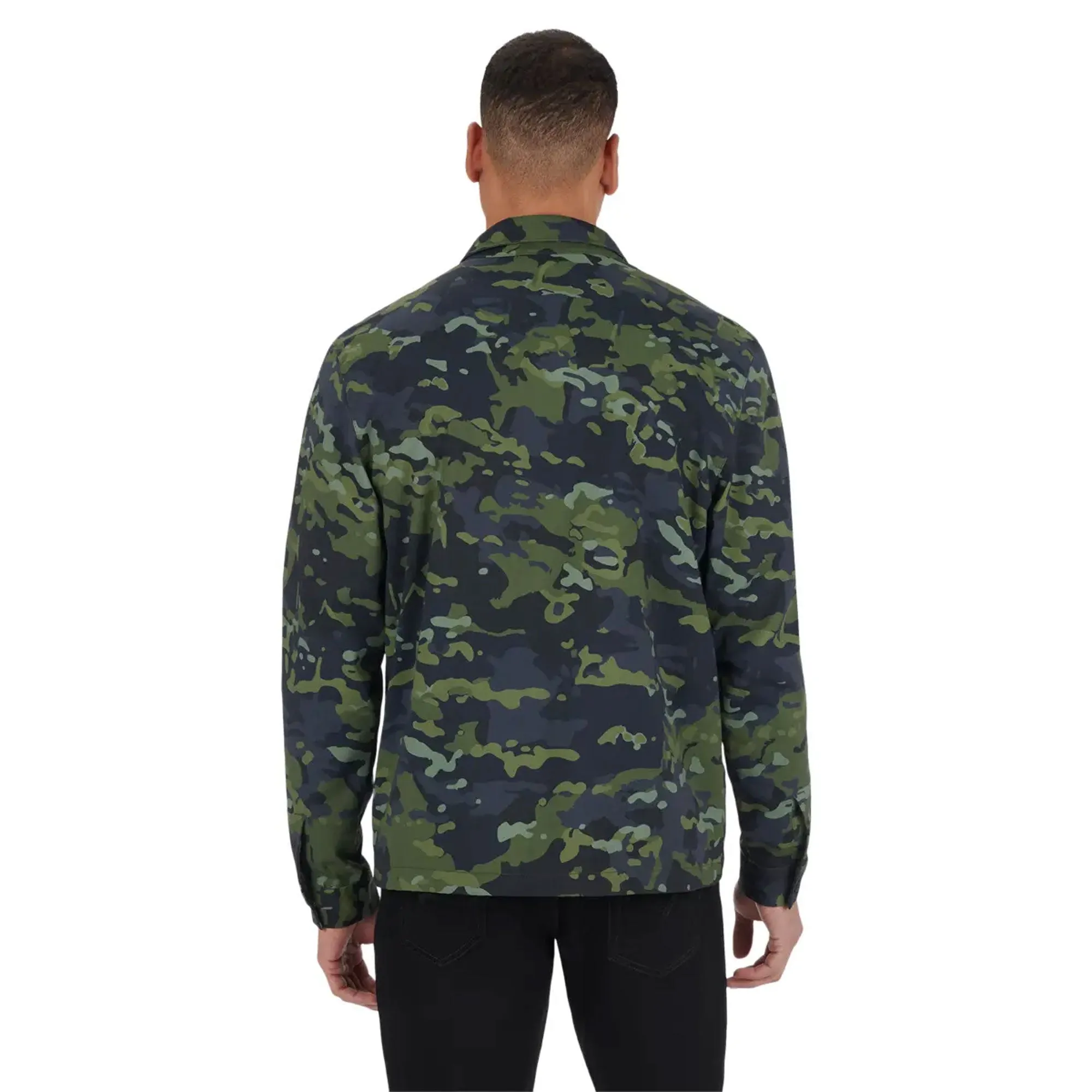 BRP  Can-Am Mens Coaches Jacket Wind Resistant Water Repellant Nylon Camo