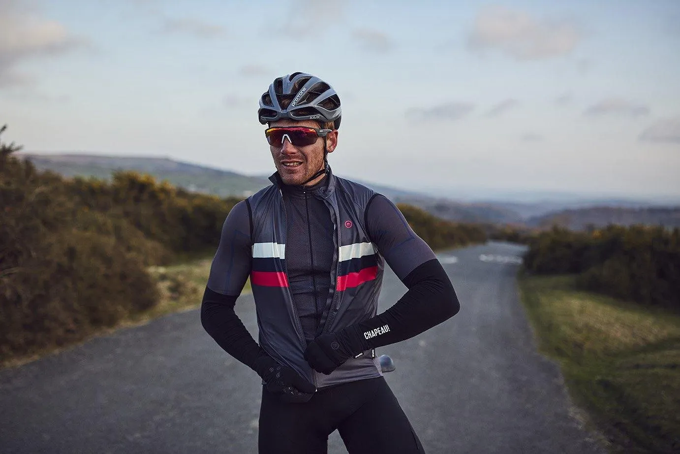 Chapeau! Club Stripe Gilet - Flint Grey