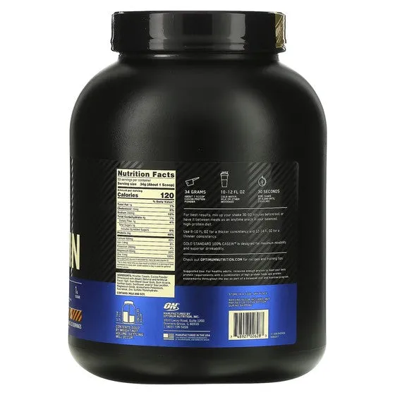 Chocolate Peanut Butter Optimum Nutrition Gold Standard 1 Casein Chocolate Peanut Butter , 1, 8 kg