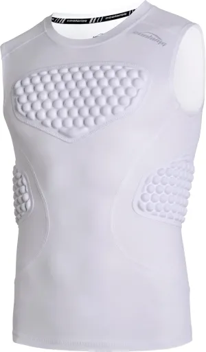 COOLOMG Youth Baseball Chest Protector Padded Compression Shirt Softball Football Lacrosse Rib Heart Sternum Guard
