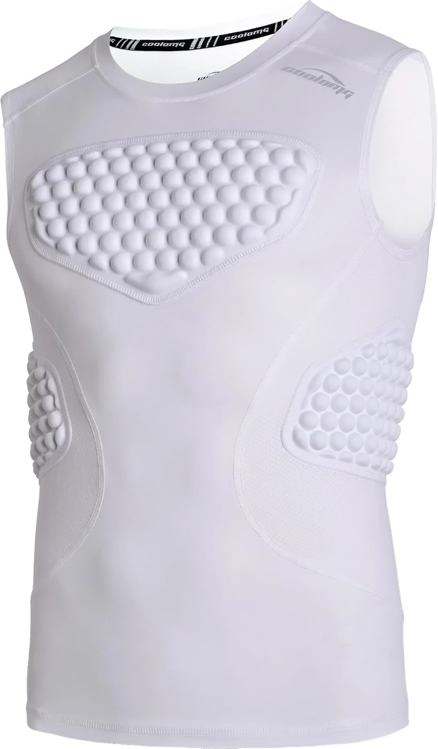 COOLOMG Youth Baseball Chest Protector Padded Compression Shirt Softball Football Lacrosse Rib Heart Sternum Guard
