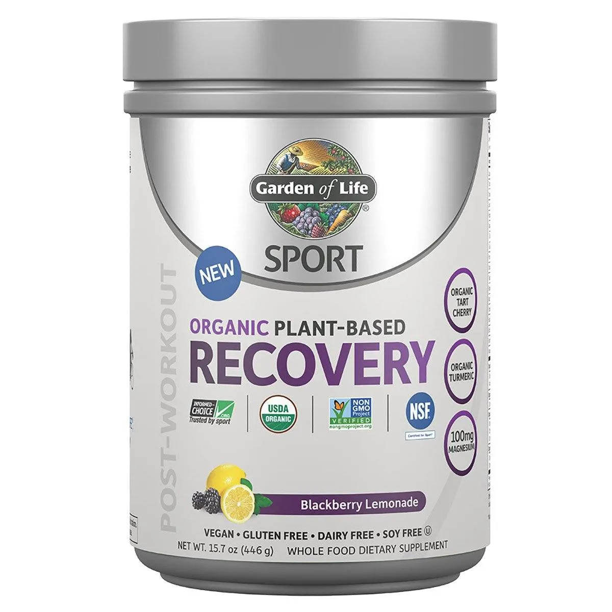 Garden Of Life Sport Recovery Blackberry Lemonade 30 Servings