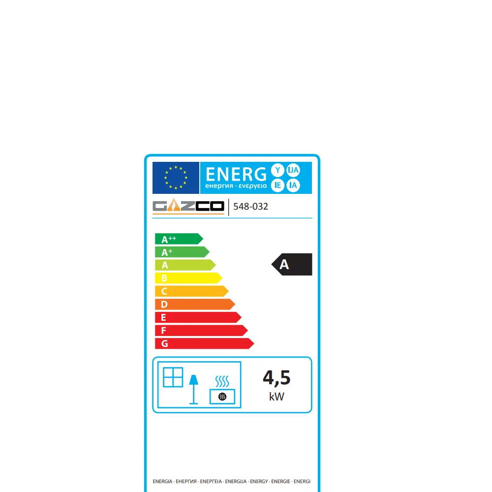 Gazco Loft Balanced Flue Wall Mounted Gas Stove