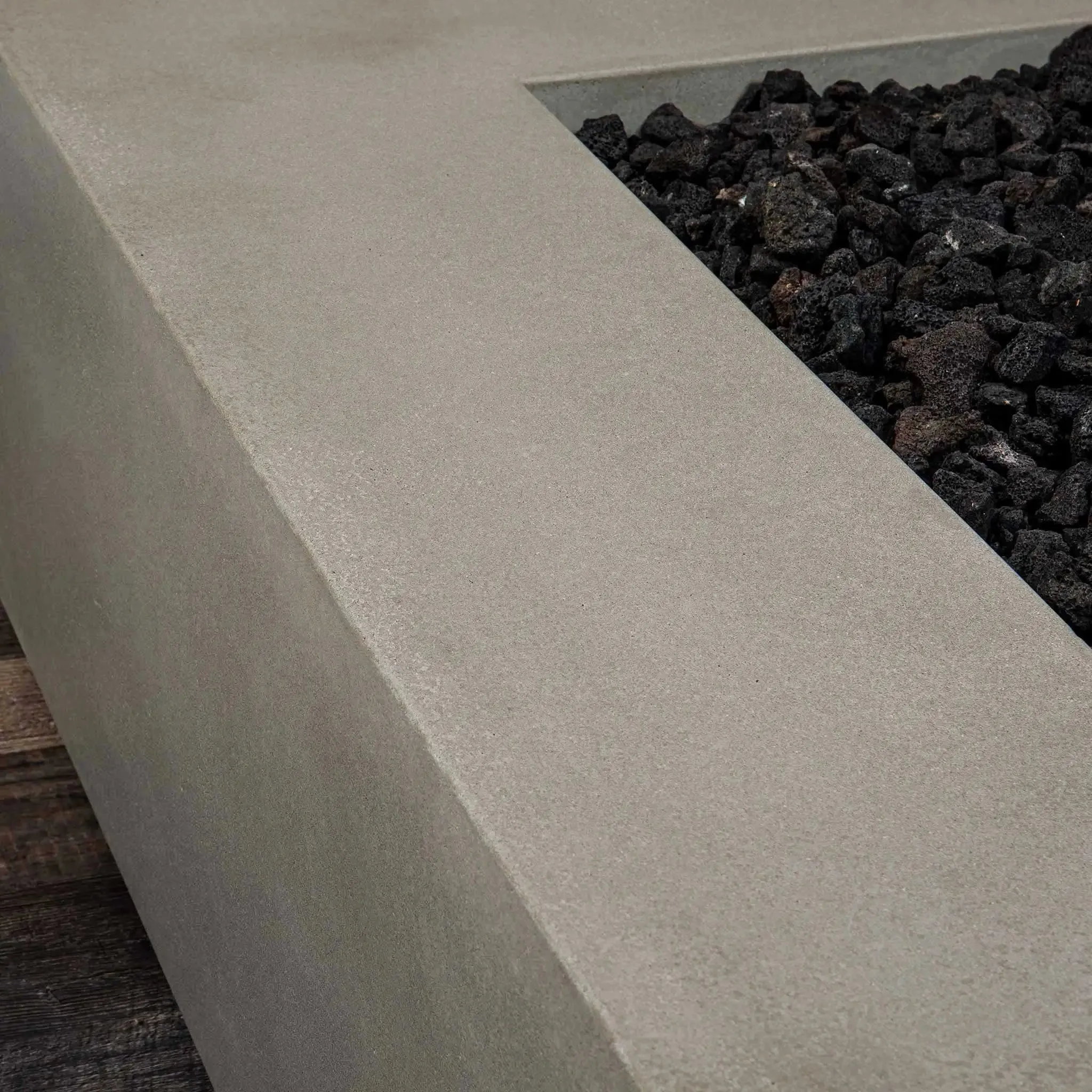 Gravity 36" W Beige Square Concrete Match Lit Natural Gas Fire Pit - SD-FP-GRAV-363616-BEIG-ML by Starfire Designs