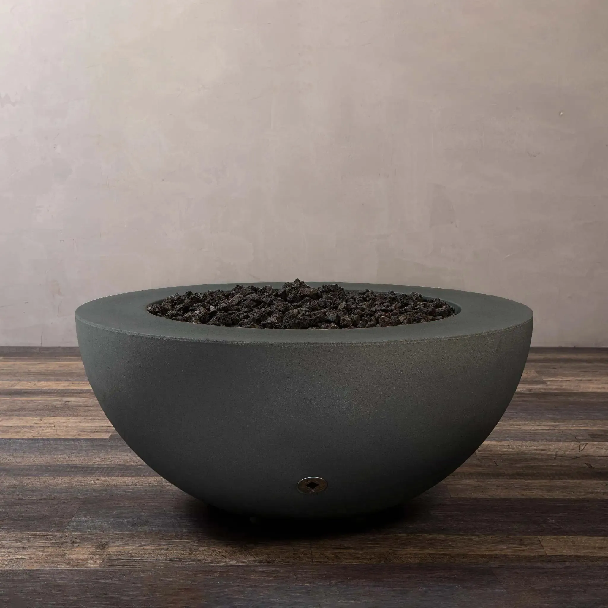 Gravity 36" W Graphite Round Concrete CSA Electronic Ignition On/Off Propane Gas Fire Pit - SD-FP-GRAV-3616-GRPH-ELECCSAOO-LP by Starfire Designs