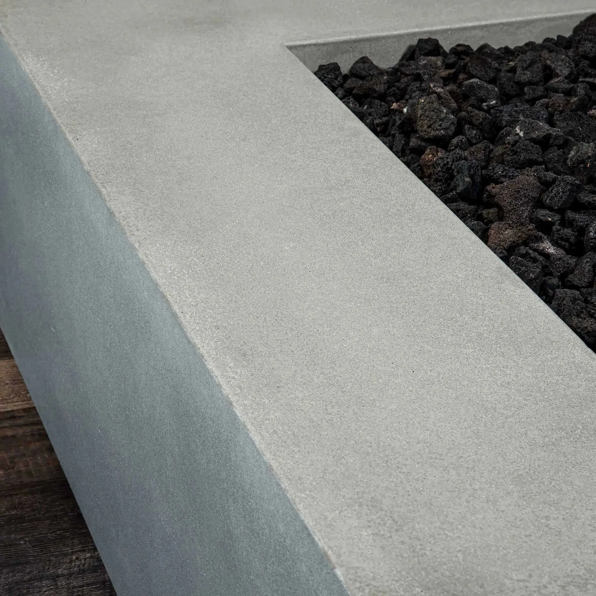 Gravity 36" W Natural Gray Square Concrete CSA Electronic Ignition On/Off Propane Gas Fire Pit - SD-FP-GRAV-363616-NATG-ELECCSAOO-LP by Starfire Designs