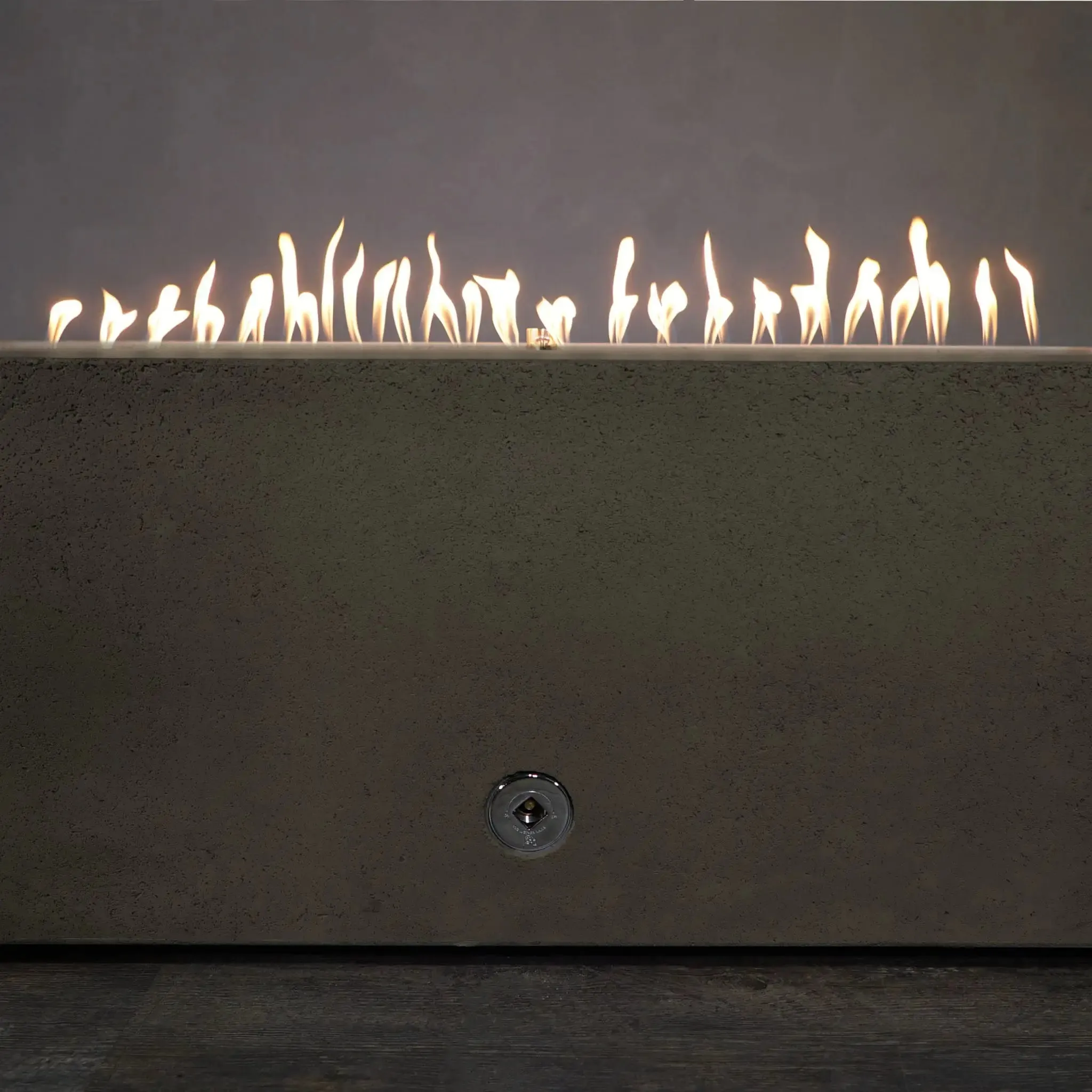 Gravity - Rustic 60" W x 32" L Brown Rectangle Concrete PowerGlow Electronic Ignition Natural Gas Fire Pit - SD-FP-TRAV-603216-BRN-POWERGLOW-NG by Starfire Designs