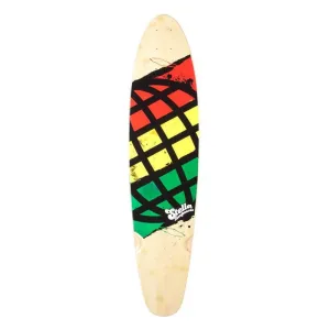Longboard Skateboard - Stella Longboards - Global Cruiser Rasta 34" - Deck