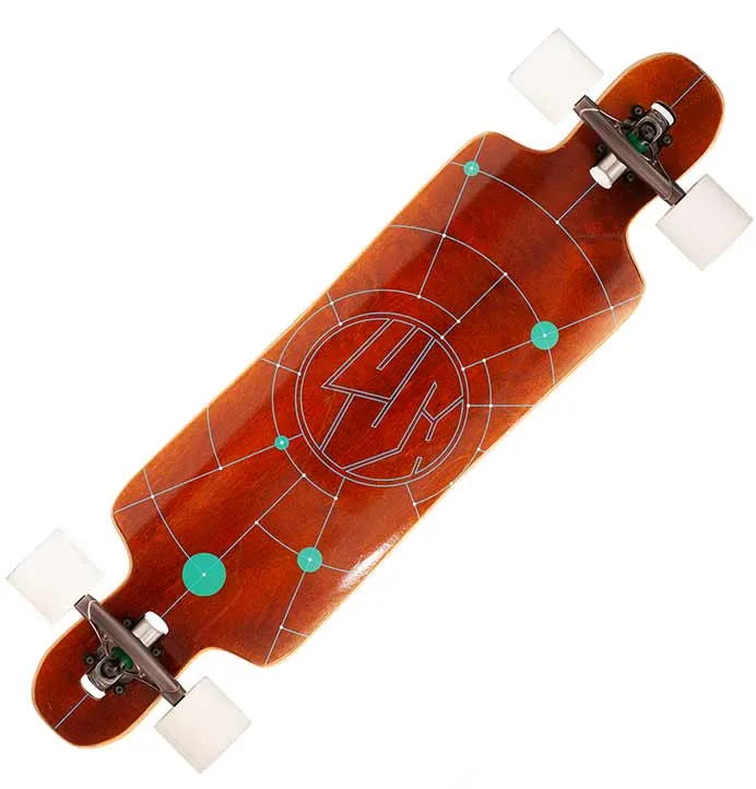 Lush Longboards Freebyrd Lo-Pro Woodgrain Drop-through Longboard